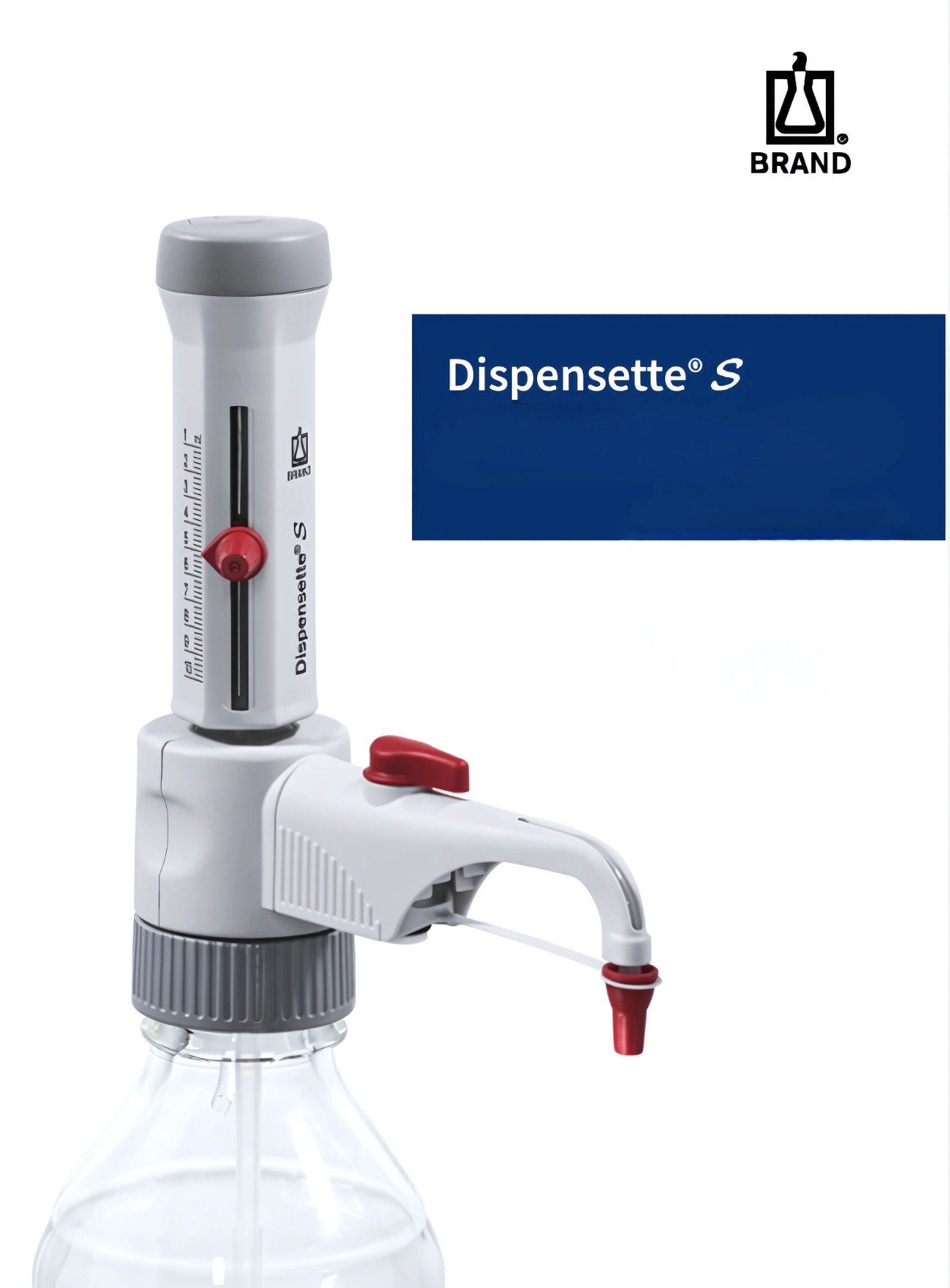 Brand Dispensette S Şişe Üstü Analog Ayarlanabilir Vanalı Dispenser 0.2-2 ml Distribütör