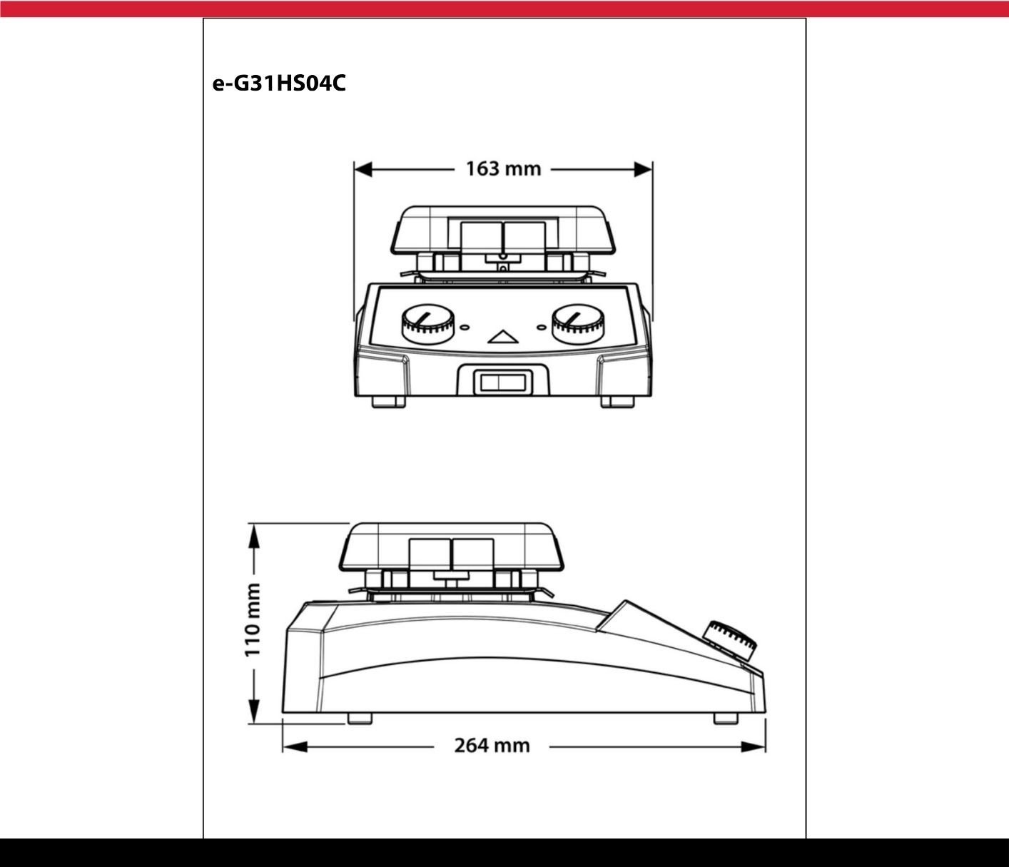 ohaus e-g31hs04c boyutları