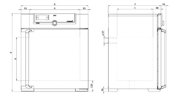 Memmert IN 110 İnkübatör teknik özellikler