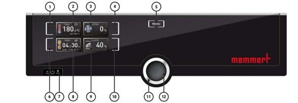 Memmert UF 110 Fanlı Etüv ekran