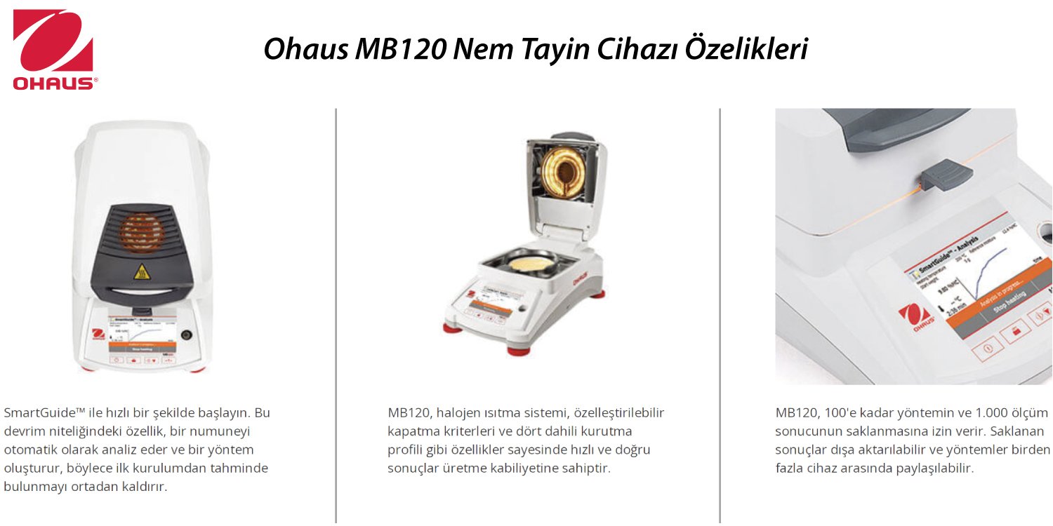 ohaus-mb120-nem-tayin-cihazi-genel-ozellikleri