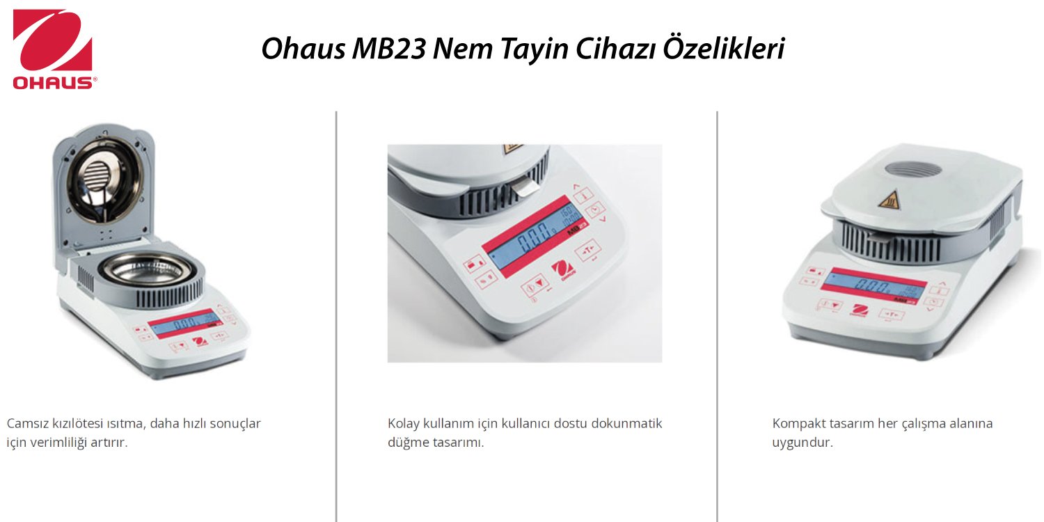 ohaus-mb23-nem-tayin-cihazi-genel-ozellikleri